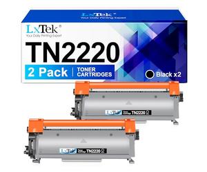 LxTek TN2220 Toner Replacement for Brother TN-2220 TN2010 TN-2010 Cartridge | Compatible with HL-2130 2240 2240D 2250DN 2270DW 7360N 7055 7055W 7060D 7070DW FAX-2840 Printers (Black,2-Pack)