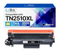 LxTek TN2510XL TN2510 for Brother TN2510 Toner Compatible with Brother MFC-L2800DW Toner 2510 TN 2510 TN-2510 TN 2510 XL for MFC-L2860DWE MFC-L2827DW MFC-L2835DW DCP-L2620DW (1 pack, 1