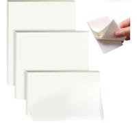 Lxtness 300 Sheets Transparent Sticky Notes, Self-Stick Clear Sticky Notes, Adhesive Removable, for Annotating College Study Revision Stationary