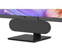 LXTNFU EL020 Computer Speakers, USB-C to USB Adapter Included, Black, Minimalist Style, Clip to Monitor, 1.4-Inch Dynamic Driver, 2.0 Channel, 1W, Unisex, 1 Year Limited Warranty