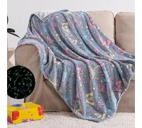 LXTOPN Glow in the Dark Children's Blanket Unicorn Pattern Cuddly Blanket Luminous Blanket for Children and Adults Fluorescent
