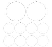 LXUEJIE 10 Pack Acoustic Guitar High E Strings, Light Tension Acoustic Guitar Strings Bright and Well Balanced Guitar Replacement String Rust-Prevent Guitars String E1st Brass Acoustics Tone High E1st