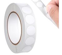 LXUEJIE 1000 Pcs White Dot Stickers, 0.5 Inch Round Sticker Labels, Blank Sticky Dots Sticker Writable White Color Coding Label for Office Shop Home Classroom Marking
