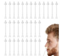 LXUEJIE 100Pcs Nose Wax Sticks for Men Women, Hair Wax Applicator With Disposable Spatulas for Nostril Cleaning, Ear Face Hair Removal Painless Hair Remover Nose Wax Applicator Sticks Nose Wax Kit