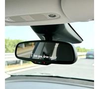 LXUEJIE 12 Pcs Car Mirror Stickers, I Love You Drive Safe Sticker for Side Mirror Rearview Window Windshield Bumper, Cute Vinyl Decals for Cars, Tumblers, Funny Car Accessories (4 Colors)