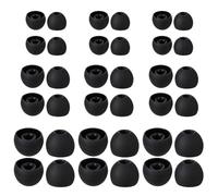 LXUEJIE 18 Pairs Silicone Ear Tips, Extra Small Ear Bud Covers Soft Earphones Earbuds Black Earbuds Tip Replacement Silicone Ears Bud Tips Replacement Kit Black Ears Tip for in-Ear Headphones (S/M/L)