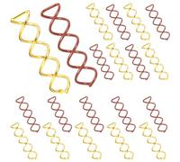 LXUEJIE 20 PCS Spiral Hair Pins, Spin Pins Spiral Bobby Pin for Women Girls Non-Scratch Spiral Twist HairPins Spin Pin Stylish Bun Bobby Pin Alloy SpinPins for Hair(Gold Brown)