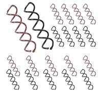 LXUEJIE 20PCS Spiral Hair Pins, 2 Colors Spin Pins Spiral Bobby Pin for Girls Women Non-Scratch Round Clip & Bun Twist, Stylish Bun Bobby Pin, Alloy SpinPins for Hair, Black and Brown
