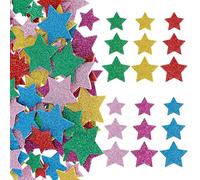 LXUEJIE 270 Pcs Glitter Foam Star Stickers, Colorful Star Wall Stickers