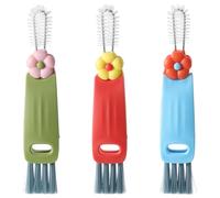 LXUEJIE 3-in-1 Cup Lid Cleaning Brush, 3 Pcs Water Bottle Crevice Cleaning Brush, Multifunctional Cup Lid Clean Brushes for Home Kitchen