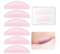 LXUEJIE 3 pairs 1mm Korean Lash Lift Pads, Step 1 Only Flat Shields for Better Soften the Eyelashes, 100% Korean Glueless Pads Lash Lifting Shield for Perming Lashes Thoroughly Ultra Thinner Pad
