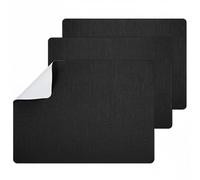 LXUEJIE 3 Pcs Black Repair Patch, Canvas Repair Patch, Self-Adhesive Fabric Repairing, Self-Adhesive Fabric Repairing Patches for Sofas, Tents, Furniture, Car Seats, Lounge Chairs