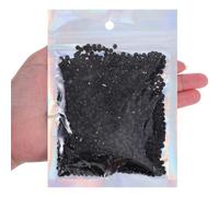 LXUEJIE 3000Pcs 3mm Bling Resin Rhinestones, Glitter Sequins Embellishments Gemstones Hotfix Flatback Crystal Bling Diamonds for Nails, Clothing, Cups, Bottles, DIY Makeup Craft Decoration(Black)