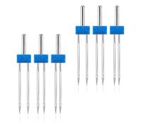 LXUEJIE 6 Pcs Double Needles for Sewing Machine, 3 Size Twin Needles
