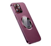 LXURY Compatible with iPhone 15 Pro Max/15 Pro/15 Plus/15 Plus/15 Magnetic Carrying Case, Camera Protective Cover for Wireless Charging Thin Anti-Vibration Phone Case, Purple, 15 Pro Max