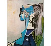 LXURY Famous Pablo Picasso Posters《Portrait of Sylvette David in Green Chair》Canvas Painting and Prints Art Wall Modern Home Decor Picture 50x70cm No Frame