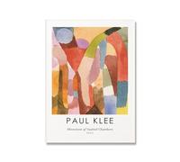 LXURY Paul Klee Posters《Movement of Vaulted Chambers》Canvas Wall Art Paul Klee Prints Illustration Painting Paul Klee Pictures Home Decor 50x70cm No Frame