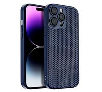 LXURY Slim Phone Case for iPhone 15 Pro Max/15 Pro/15 Plus/15 Plus/15, PC Anti-Vibration Phone Case, Camera Protective Cover with Heat Dissipation Design, Blue2,15