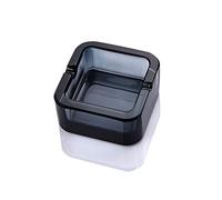 Lxuwbd ashtray, crystal glass ashtray (black, small)