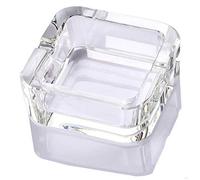 Lxuwbd Ashtray, Crystal Glass Ashtray (White, large)