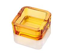 Lxuwbd Ashtray, Crystal Glass Ashtray (yellow, large)