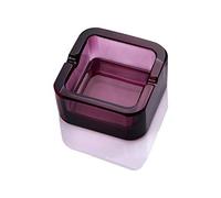Lxuwbd - Simple and fashionable crystal ashtray (transparent fuchsia1)