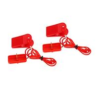 LXWalibrex 2PCS Treadmill Safety Switch Rectangular Insert, ABS and Brass Treadmill Safety Lock Replacement for Yijian AD Gym, Automatic Stop Protection with 36.6in Elastic Lanyard