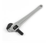 LXWalibrex Adjustable Offset Pipe Wrench, Heavy Duty Plumbing Wrench, Aluminum Alloy Pipe Wrench with Cr Mo Floating Hook Jaw and I Beam Handle for Pipe Fitters and Handymen (14 Inch)