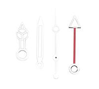 LXWalibrex Alloy Watch Hour Minute Second Hands Set, Luminous Replacement Watch Hands for ETA3186 Movement, Includes All Three Hands with Storage Box for Watch Repair