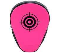 LXWalibrex Boxing Hand Target Pads for Kickboxing and Muay Thai Training, Lightweight PU Leather Punch Mitts with High - Density Foam Padding, 7.5 x 9.4 Inch for Athletes and (Fluorescent Pink)