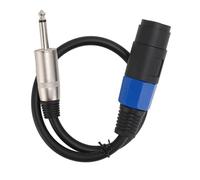 LXWalibrex Female to 1/4 Inch Male Speaker Cable, High Power Amplifier Connection Cord, Professional Stage Monitor Subwoofer Cable with 6.35mm Plug for Live Sound Systems