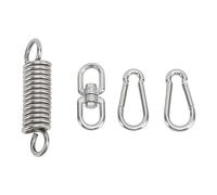 LXWalibrex Heavy Bag Spring 304 Stainless Steel, Wireless Hanging Spring for Punching Bag & Swing Chair, 200kg Load Capacity, 360° Rotating Ring, Outdoor Boxing & Hammock Mounting