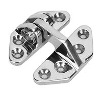 LXWalibrex Stainless Steel 316 Boat Hatch Hinge, Marine Butterfly Strap Hinge for Yacht Locker Door, Resistant Cabinet Hinge with Mirror Polish for Home and Marine Use (1pcs)