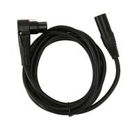 LXWalibrex XLR Male to Elbow Female Cable 3 Pin, Balanced XLR Microphone Cable, HiFi Sound Transmission Cord with Zinc Alloy Connectors, OFC Conductors for Mic Speaker Mixer, 6.6ft