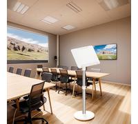 LXWKAI Adjustable Church Pulpit Stand, Portable Conference Podium, Height-Adjustable Lectern with Reading Platform, Ideal for Office, Weddings & Presentations (130cm)