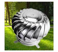 LXWKAI High-Speed 40cm Roof Wind Turbine Vent, Durable Rainproof Cap, 360° Rotation, Internally Braced, Efficient Ventilation, Energy-Saving, Ideal for Homes and Buildings