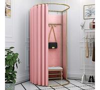 LXWKAI Mobile Fitting Room Red Clothing Store Fitting Room Mobile Portable Changing Room Temporary Locker Room Removable Folding Changing Room
