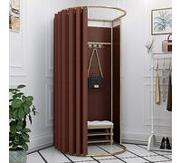 LXWKAI Mobile Fitting Room Red Clothing Store Fitting Room Mobile Portable Changing Room Temporary Locker Room Removable Folding Changing Room