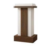 LXWKAI Solid Wood Podium Stand with Open and Drawer Storage Modern Design Height 110cm Professional Speaking Lectern for Events and Presentations(B)