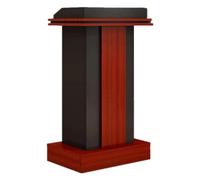 LXWKAI Solid Wood Podium Stand with Open and Drawer Storage Modern Design Height 110cm Professional Speaking Lectern for Events and Presentations(A)