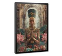 LXWNZE Detailed Nefertiti Artwork Captivating Ancient Egypt Canvas Poster Bedroom Decor Landscape Office Room Decor Gift 20" L X 30" W