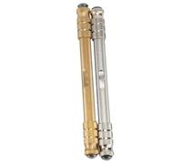 Lxwraptorial 2pcs Pin Vise Hand Drill, Double Headed High Strength Watchmaker Hand Drill Tool with Four Interchangeable Chucks for Precision Clock Watch Repair and Miniature Carving
