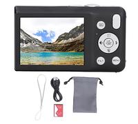 Lxwraptorial 68MP HD Digital Camera with 2.7in Screen, 16x Zoom, Beauty Filters & Timer Shoot, Compact Vlog Camera for Beginners, Travellers and Selfie Enthusiasts (Black)