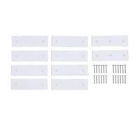 Lxwraptorial Boat Trailer Bunk Slide Pads, Wireless Glide Bunk Enders for Easy Loading, 3in x 10in ABS Slicks with Screws for 2in 4in 6in Trailers, for Fiberglass and Metal Hulls