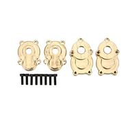 Lxwraptorial Brass Rear Steering Knuckles Portal Drive Housing Set, RC Crawler Upgrade Part, Heavy - Duty Brass Knuckle with Outer Cover for YiKong YK4102 YK4103 YK4082 1/10 RC