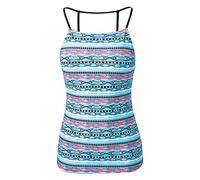 Lxwraptorial Fashionable Conservative Women's Tribal Print Sling Swimsuit, Wireless Beachwear for Surf and Swim, Skin - Friendly Stretchy Nylon Spandex Blend with Multiple Sizes for (L)