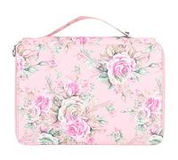 Lxwraptorial Rose Printed 4 - Layer Pencil Case with 200 Slots, Cloth Pen Holder Stationery Storage Pocket for Art Students, School and Office Use (Foundation Rose)