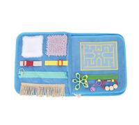 Lxwraptorial Sensory Blanket for Elderly, Senior Activity Blanket with Beech Wood Elements, Dementia Sensory Stimulation Tool to Improve Hand Skills and Cognitive Function for Adults
