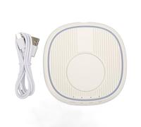 Lxwraptorial Undetectable Mouse Mover with Adjustable Timer, Ultra Slim Mouse Jiggler, LED Indicator USB C Quiet Mouse Shaker for PC Laptop Active During Work Gaming Online Learning (White)