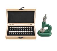 Lxwraptorial Watch Back Case Closer, Watch Press Set with 48pcs Dies, Aluminum Alloy Watchmaker Tool for Repair Stores and Professionals, Ergonomic Handle with Scratch Resistant